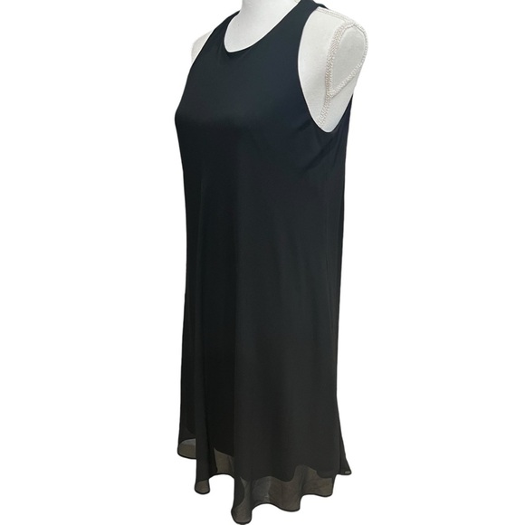 Lauren Ralph Lauren Black Sleeveless Jersey Trapeze Swing Lined‎ Dress -Size 8 - Picture 7 of 15